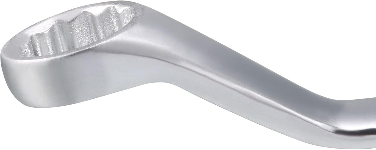 Professional 22mm x 24mm 12-Point Offset Box End Wrench – Heat Treated Steel