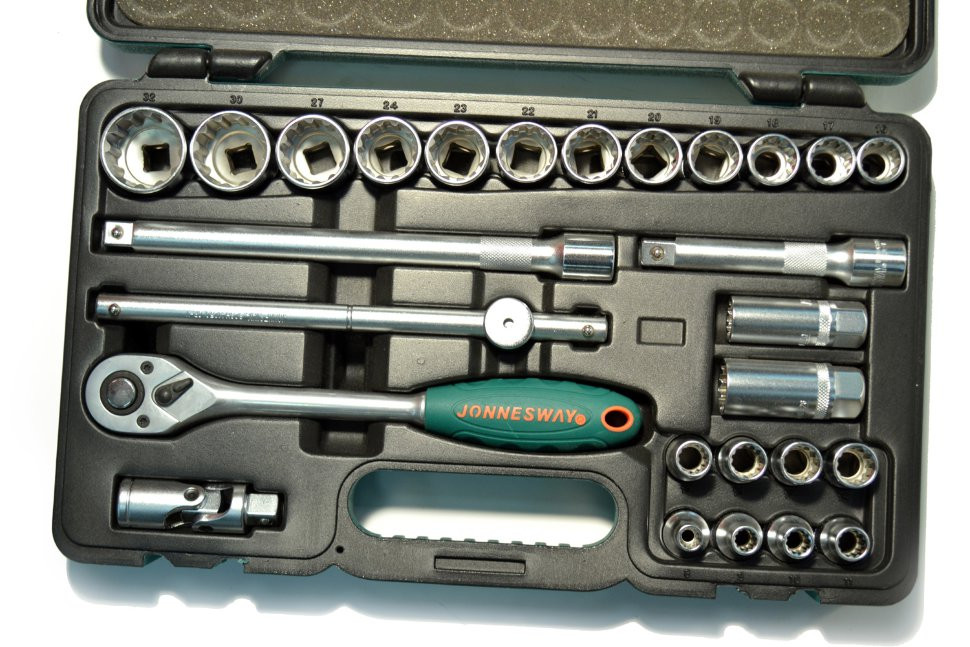 Jonnesway 27Pcs S68H4127S Professional MULTIFIT Tool Socket Set Sae/Metric/Torx