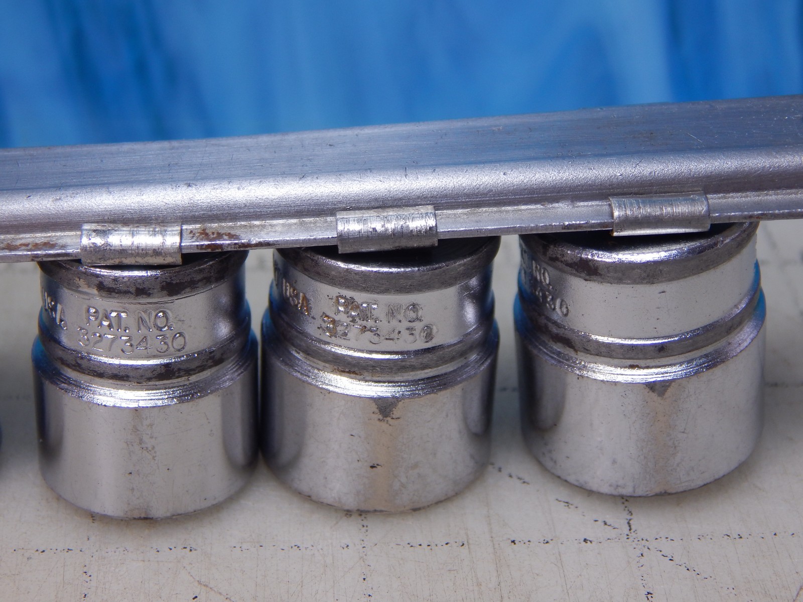Snapon socket set 3/8″ dr. FSM series, Metric 6 point W/ A269 Rail, 6-14, 16-18