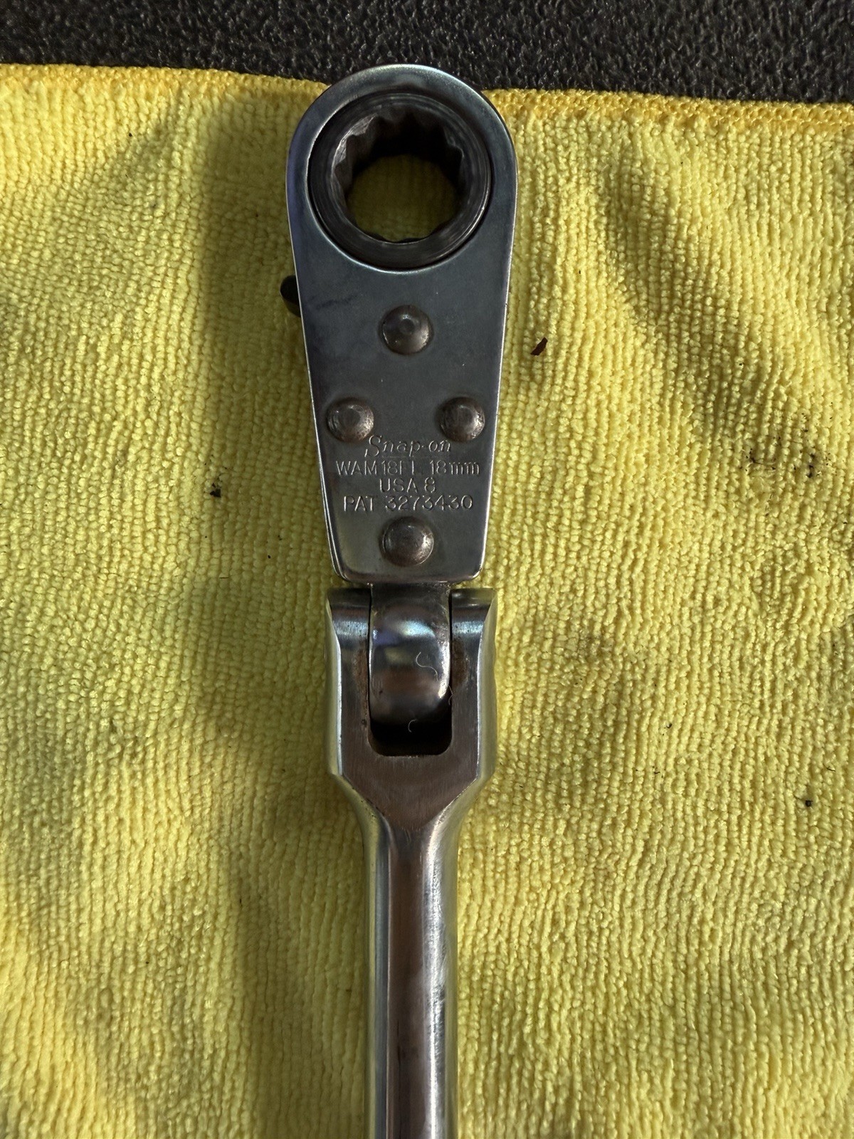 Snap On Tools 18mm Double Joint Flex Ratchet WAM18FL