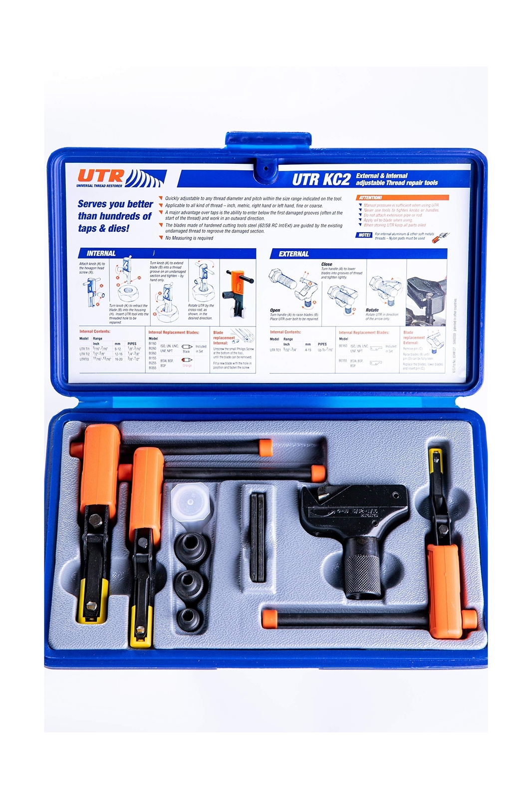 KC2 – External & Internal Adjustable Restorers – Universal Thread Repair T