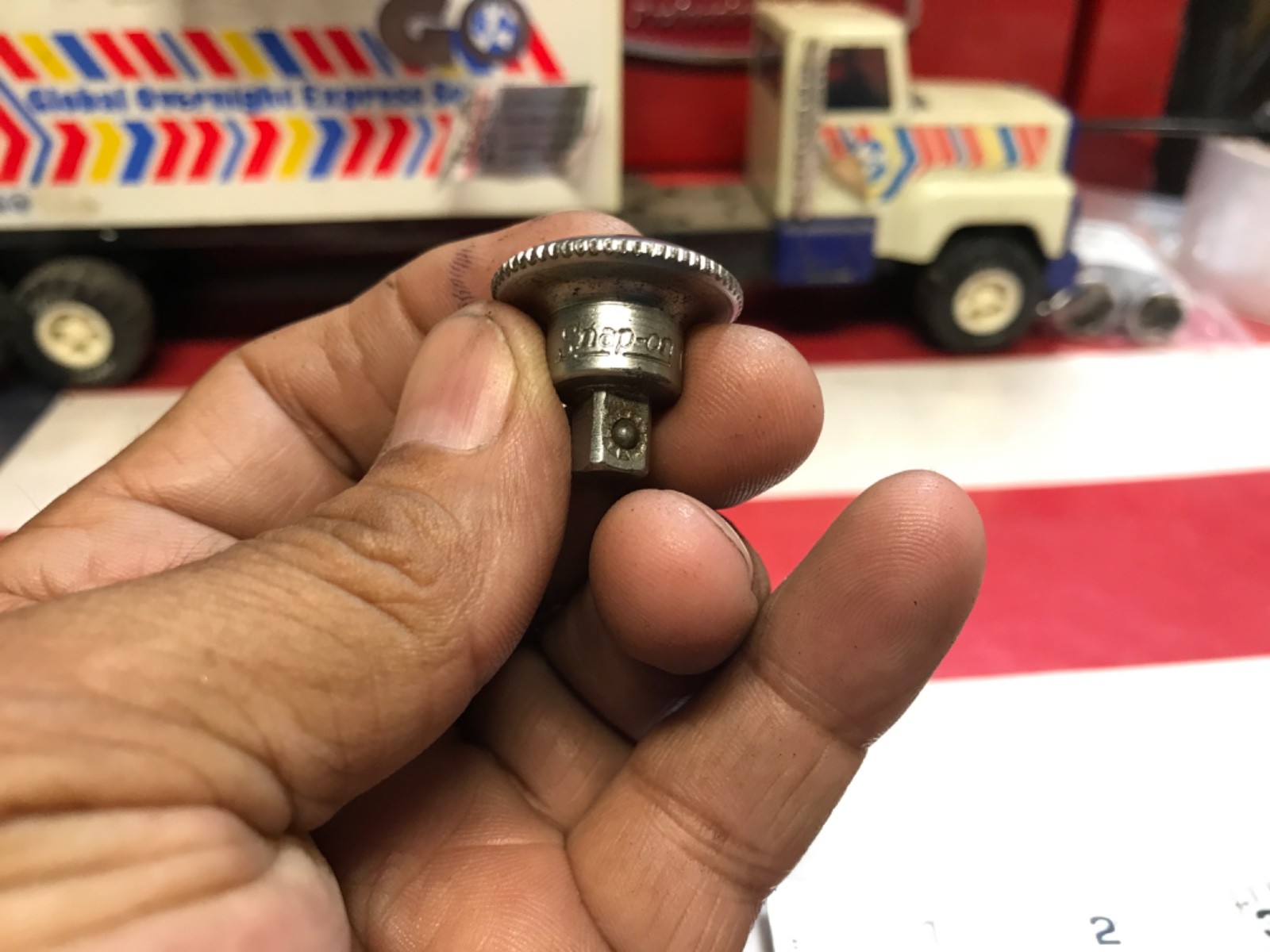 Snap on TMS70 1/4” drive knurled spinner adapter VINTAGE NICE 👍 OXOX