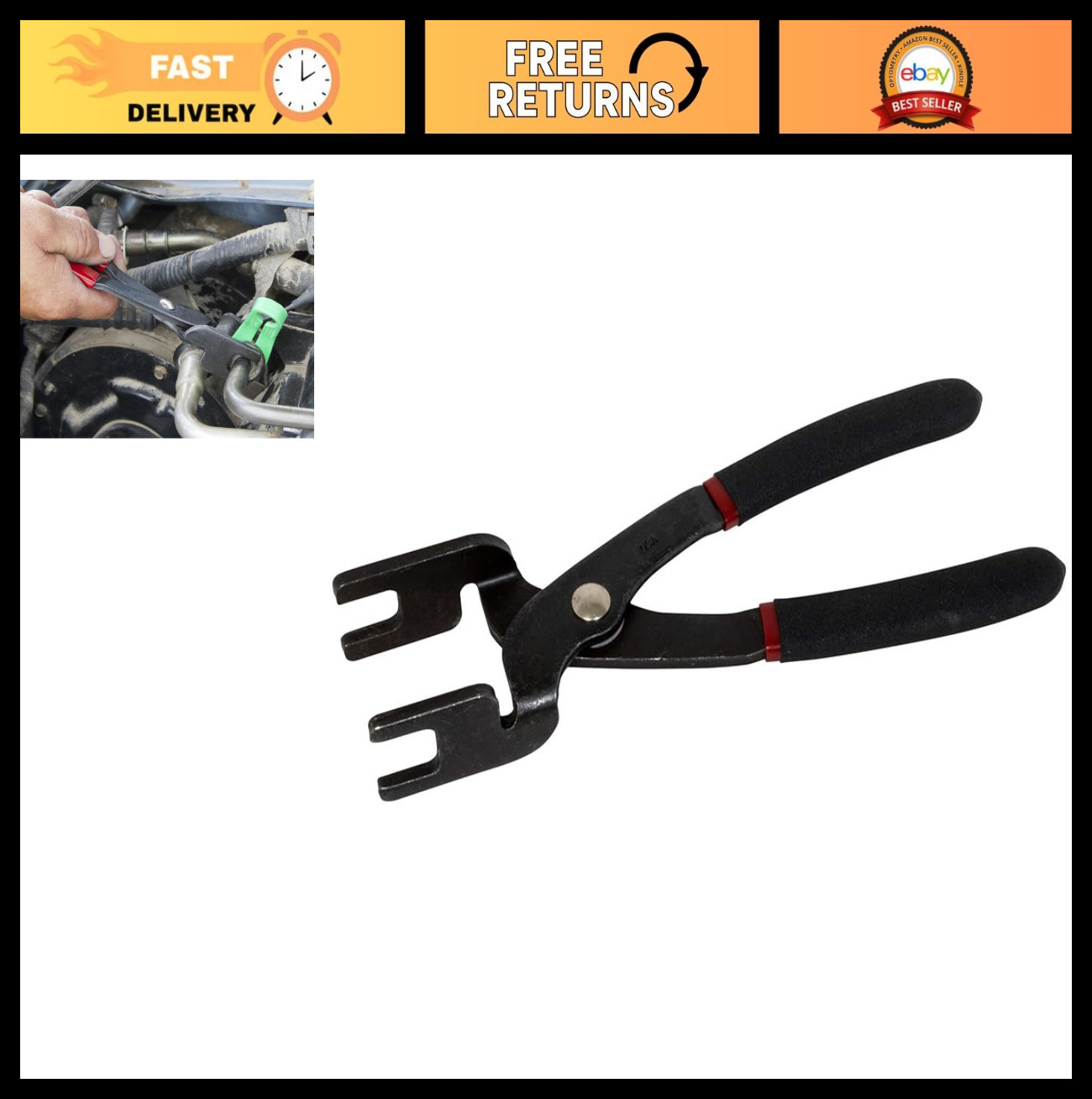 Fuel & AC Disconnect Pliers – Automotive Tool for Quick Fuel Line & AC Service