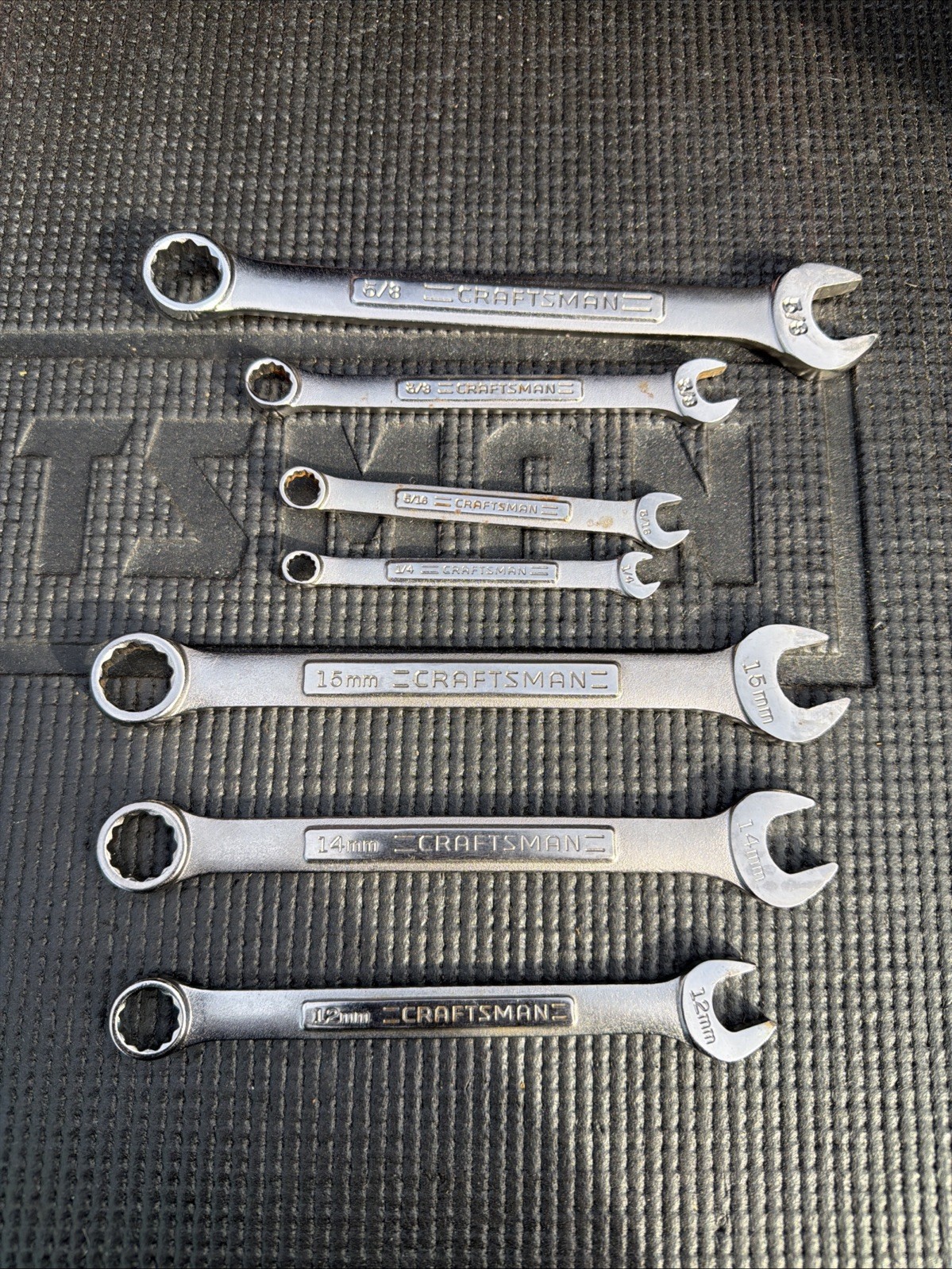 7pc Sears Craftsman Usa Random Wrench Lot Metric SAE Light Use 44691