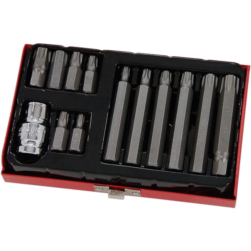 Neilsen 13pc Torx Bit Star Key Socket Long & Short Set 1/2″ T30 – T60