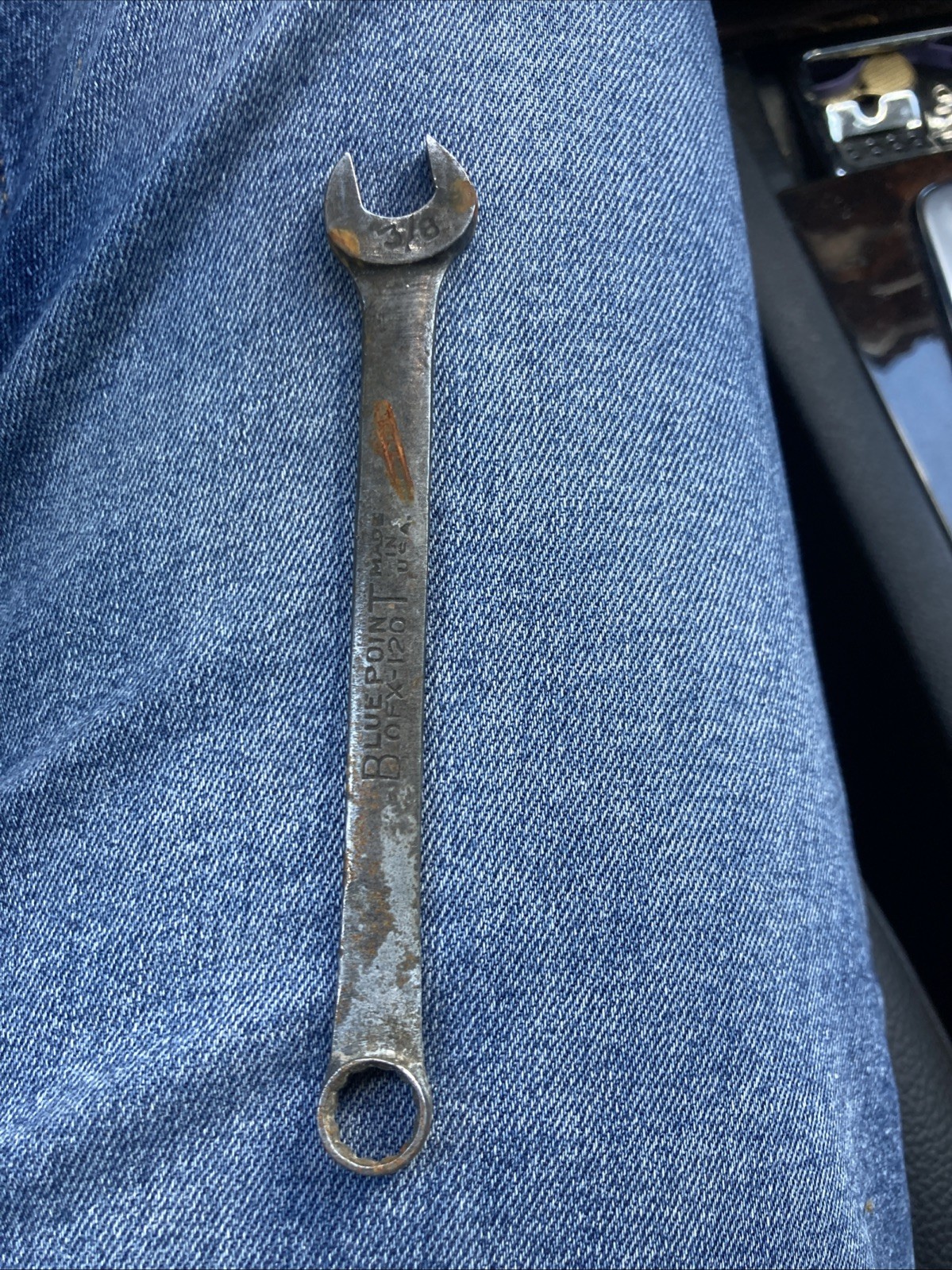 Vintage Blue-Point OEX-120 Combination Wrench 3/8″ 12 Point (Snap-On} USA-ST