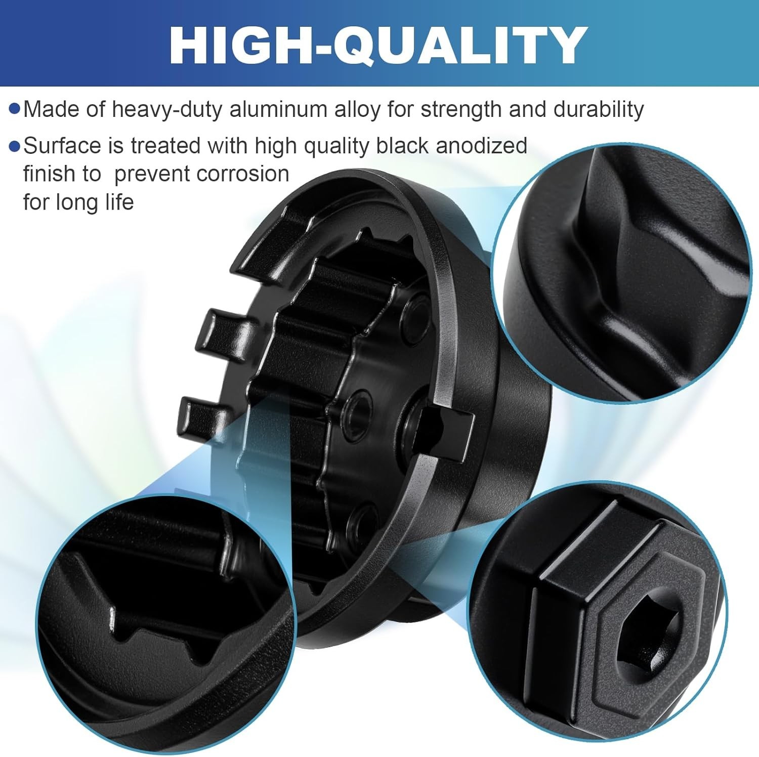Oil Filter Cap Wrench Cup Socket Remover Tool 64MM 14 Flutes For Toyota Lexus