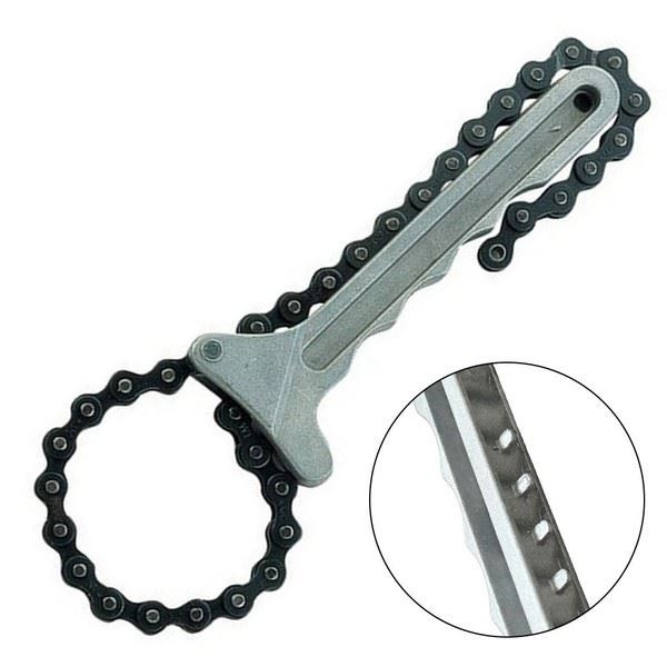 Chain Wrench Ideal for Quick and Easy Removal of Most Oil Filters Sizes
