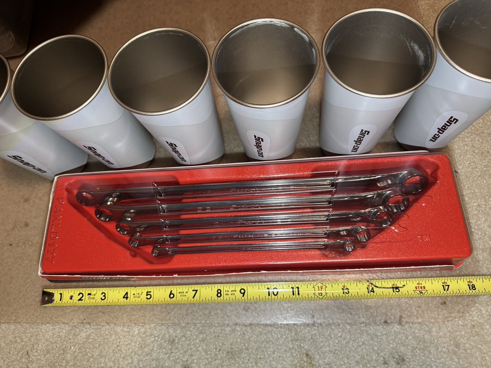 Snap-On 5-Piece Hi-Performance Box Werench Set W/Free Cup Set NEW