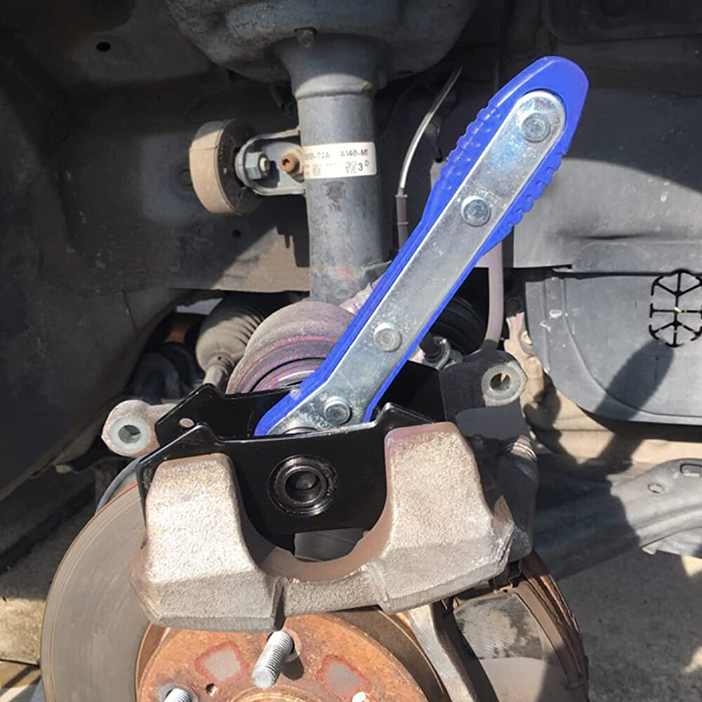 Car Ratchet Brake Piston Spreader Wrench Caliper Pad Install Tool Press Ratchet