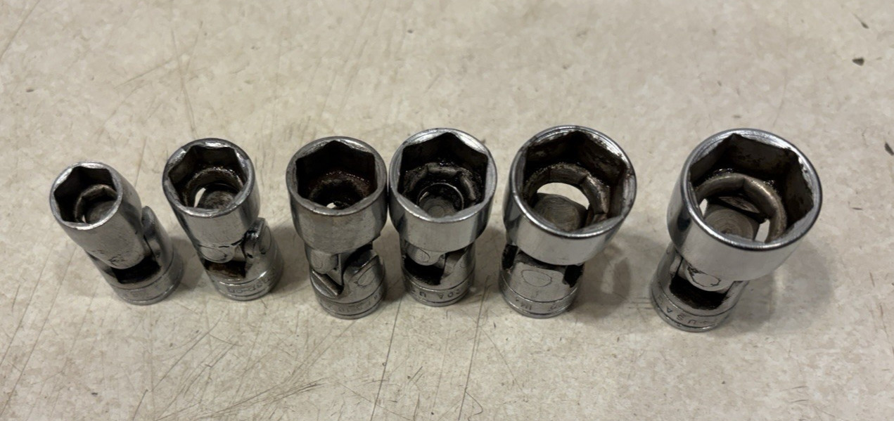 Snap-on 6pc 3/8″ Drive 6pt Swivel Socket FS14, FS16, FS18, FS20, FS22, FS24