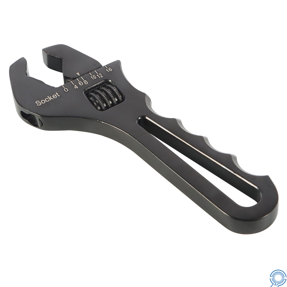 3AN-16AN Adjustable Wrench Black Aluminum Tool Spanner for Hose End Fitting