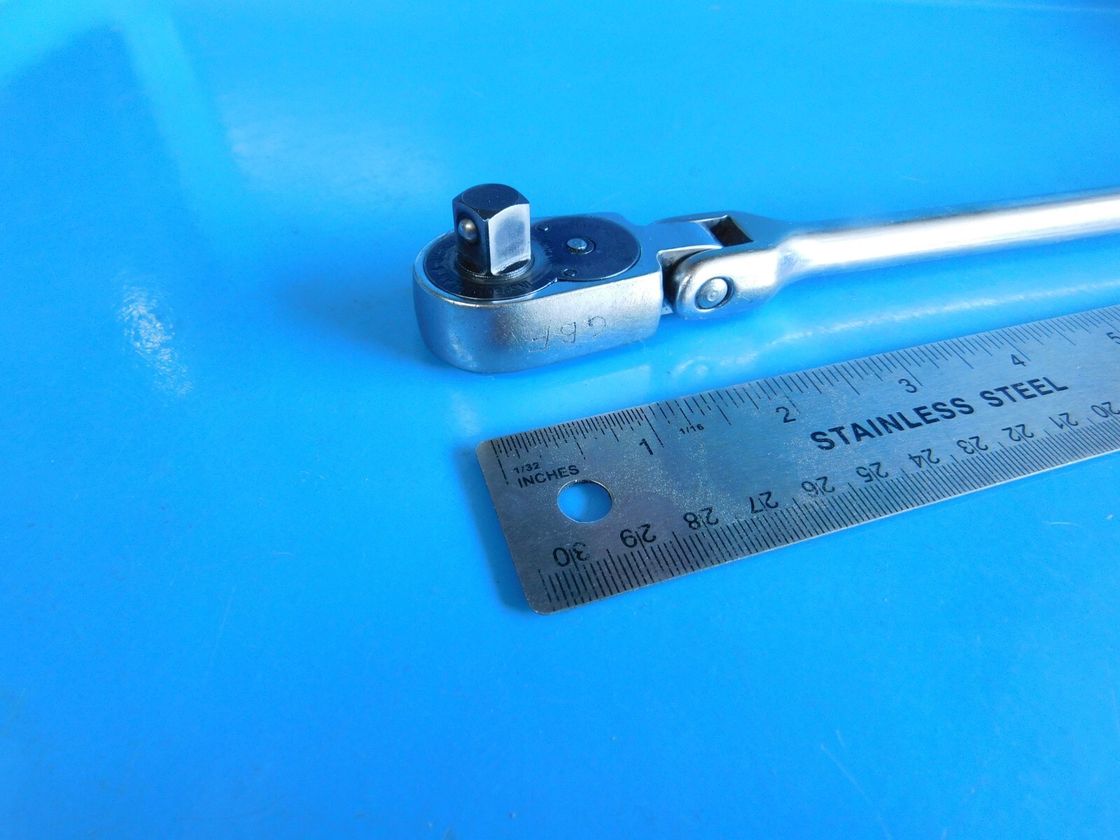 USED, SNAP ON TOOLS 3/8 IN. DR. LONG FLEX HANDLE RATCHET, PART #F731