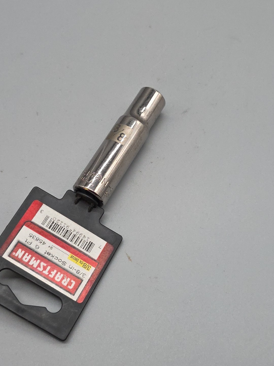 Craftsman Tools 3/8″ Drive 3/8″ 6 Pt Deep Socket SAE Easy Read G2D 45835 USA