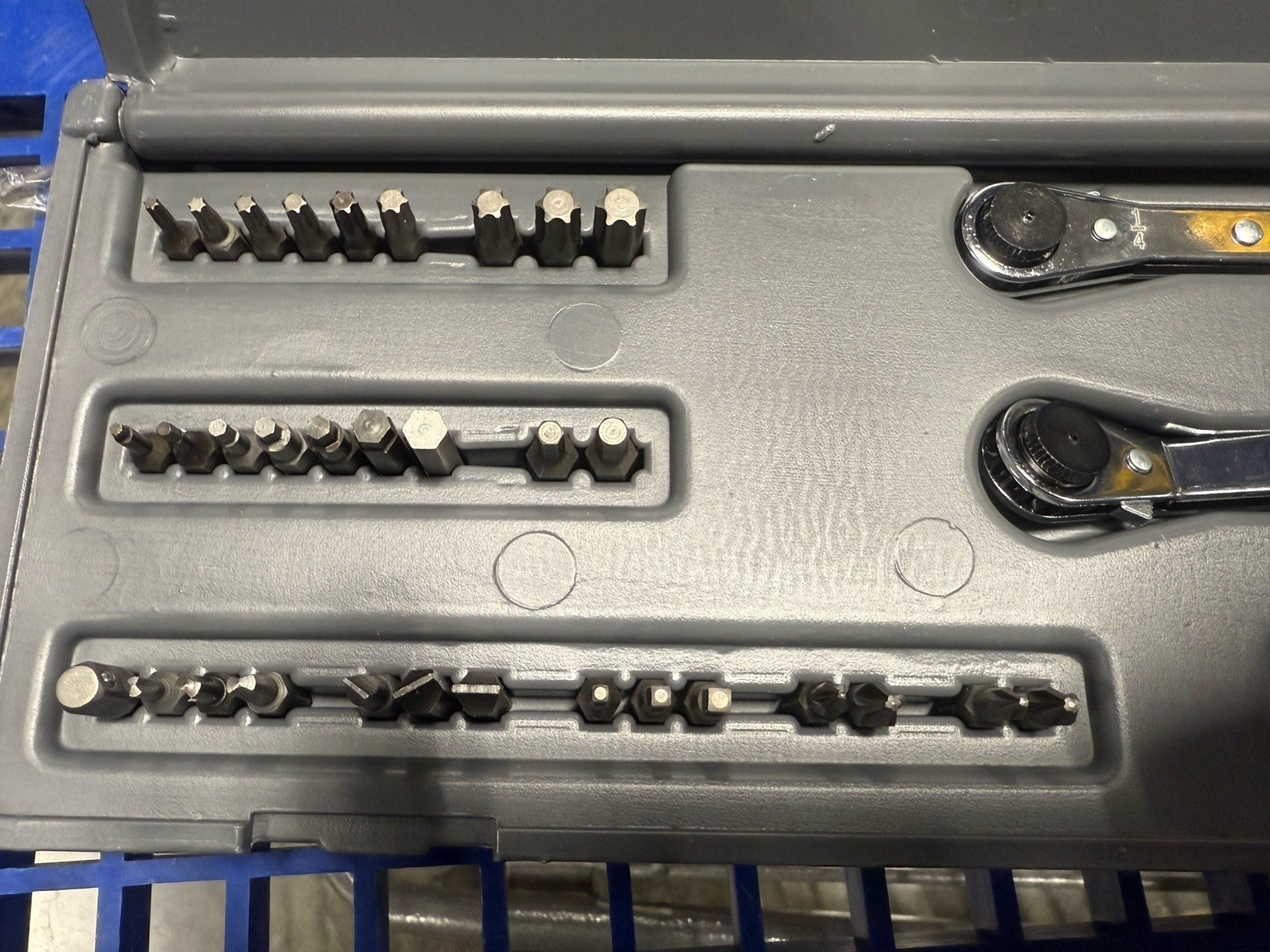 Lang Tools 35pc Ratcheting Screwdriver Bit Wrench Set 5457 USA NEW
