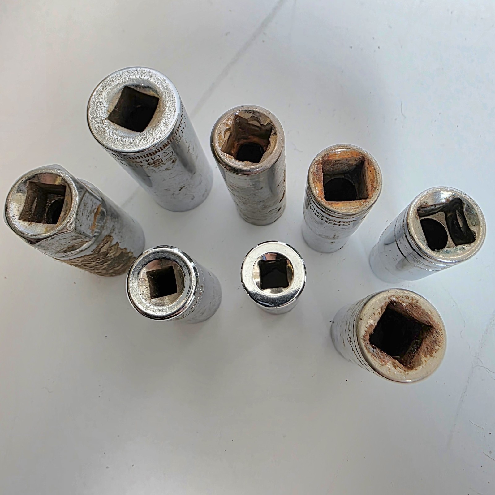 Used Various Deep Sockets Assorted Sizes *See Pics For List #982