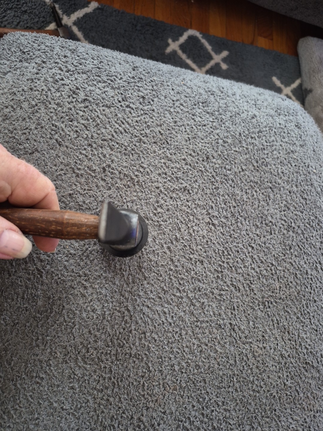 Snap On BF613B Wood Handle Auto Body Round Face Cross Peen Shrinking Hammer MINT