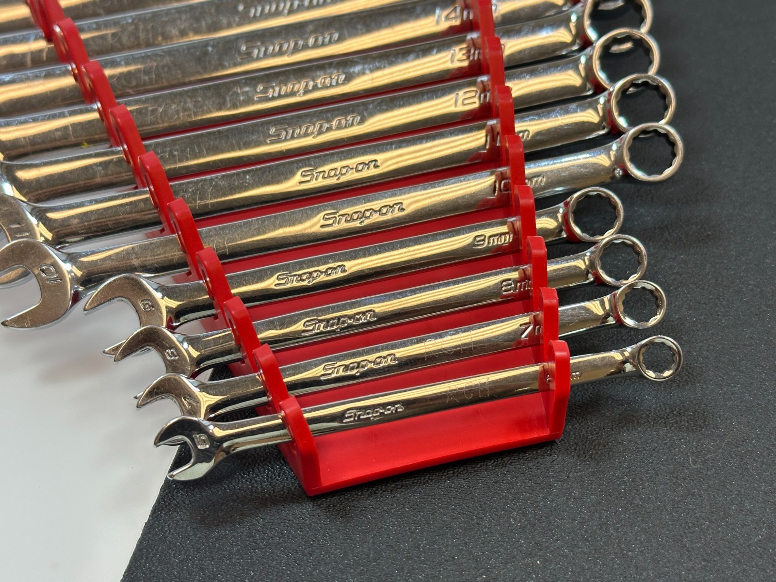 🇺🇸 Snap On Tools USA 14pc Metric 6-19mm Combination Wrench Set OEXM710 + 6-9mm