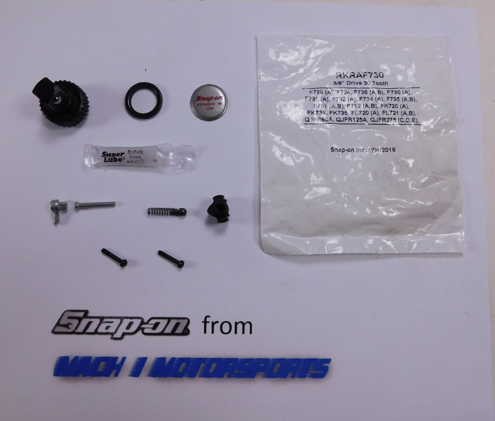 Snap On Tools 3/8″ Drive 30 Tooth Ratchet Repair Kit F720 F730 F731 f732 FL720