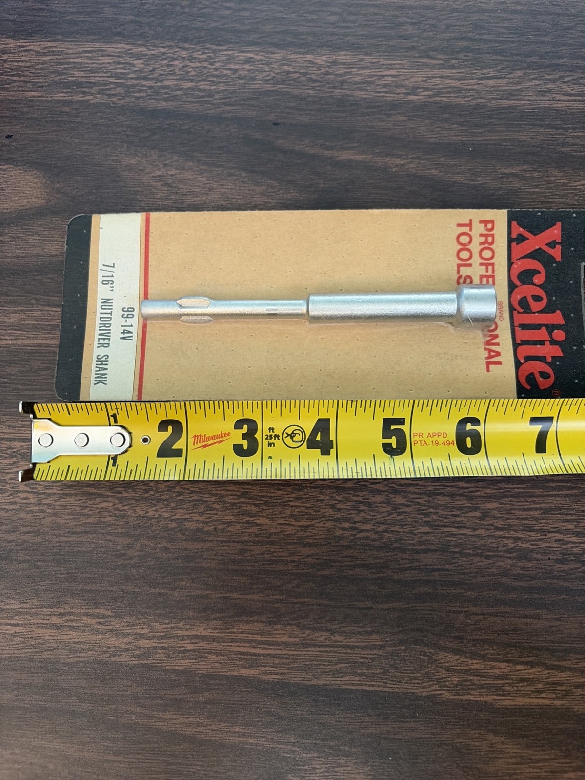 NEW NOS Single XCELITE MODEL 99-14v 7/16″ HEX NUTDRIVER SHANK HOLLOW SHAFT – USA