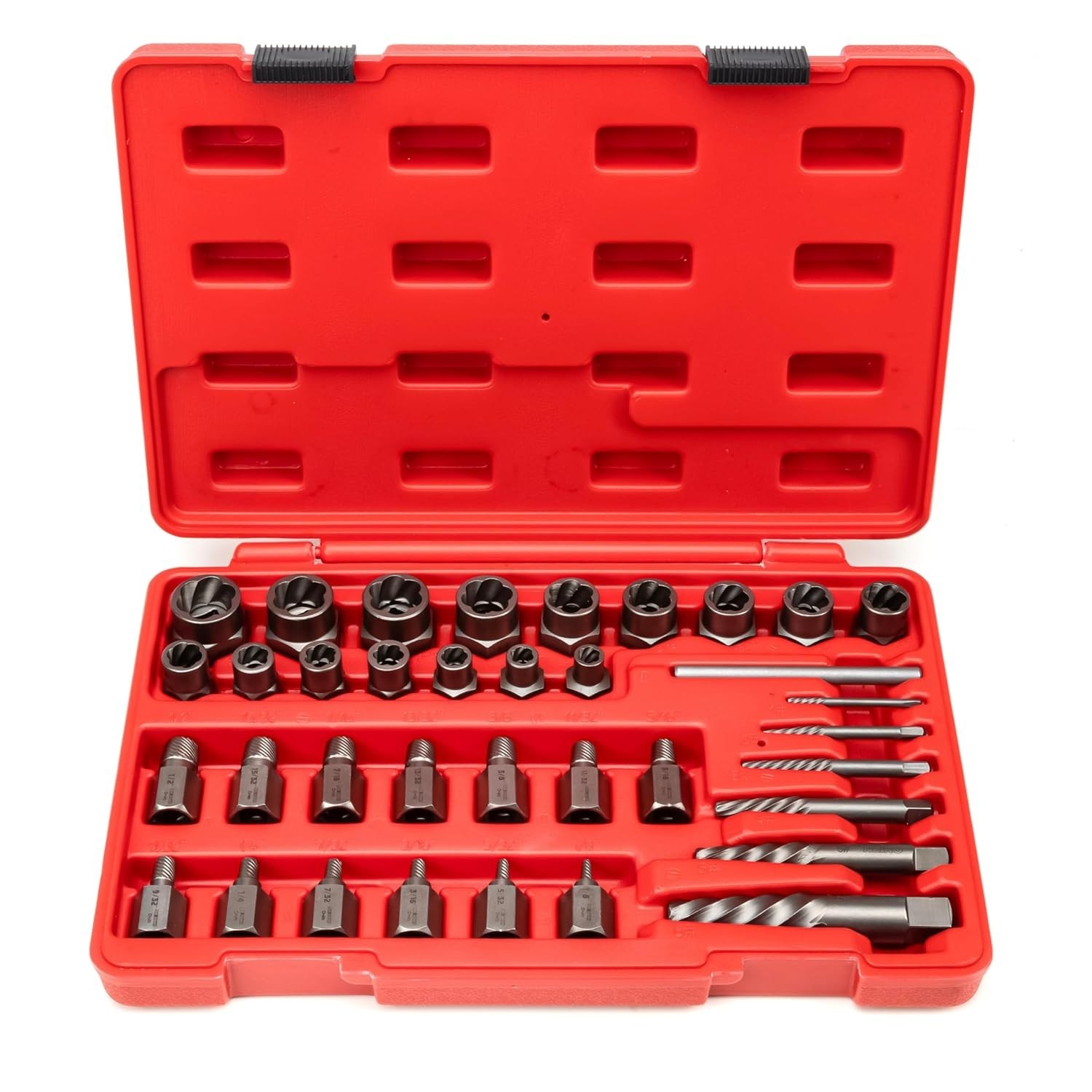 Master Screw, Nut, & Bolt Extractor Set – 36 Piece, CR-Mo, Impact Nut & Bolt …