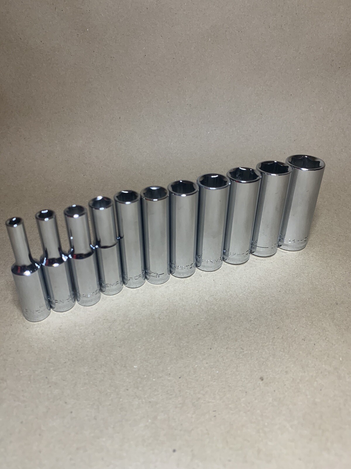 CRAFTSMAN 116 pc 1/4 3/8 1/2 Dr SAE METRIC MM 6pt 12pt ratchet wrench socket set