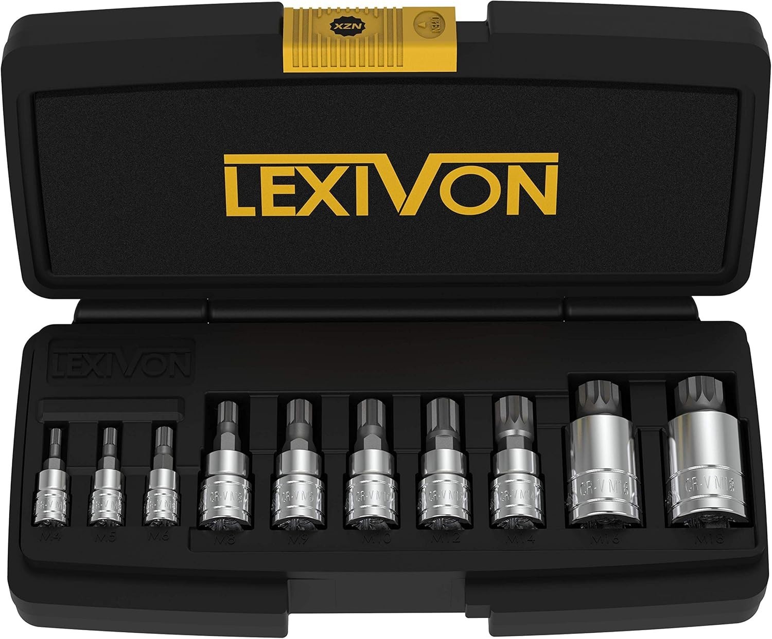 Brand New XZN Triple Square Spline Bit Socket Set