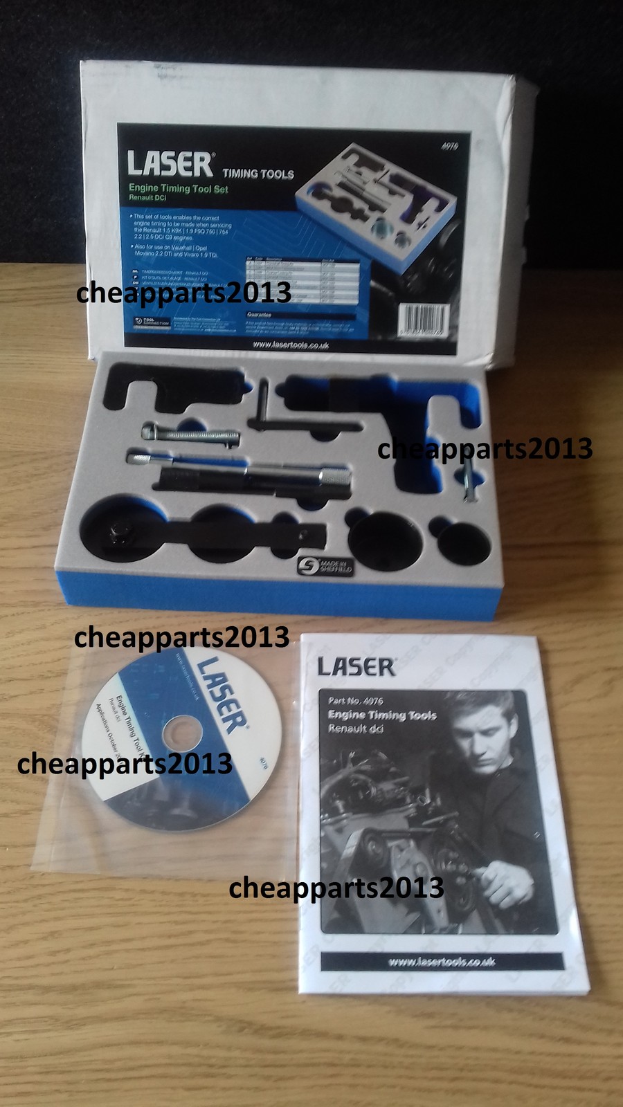 Diesel Engine Timing Tool Kit – Renault Dci, GM Movano & Vivaro TDi – Laser 4076