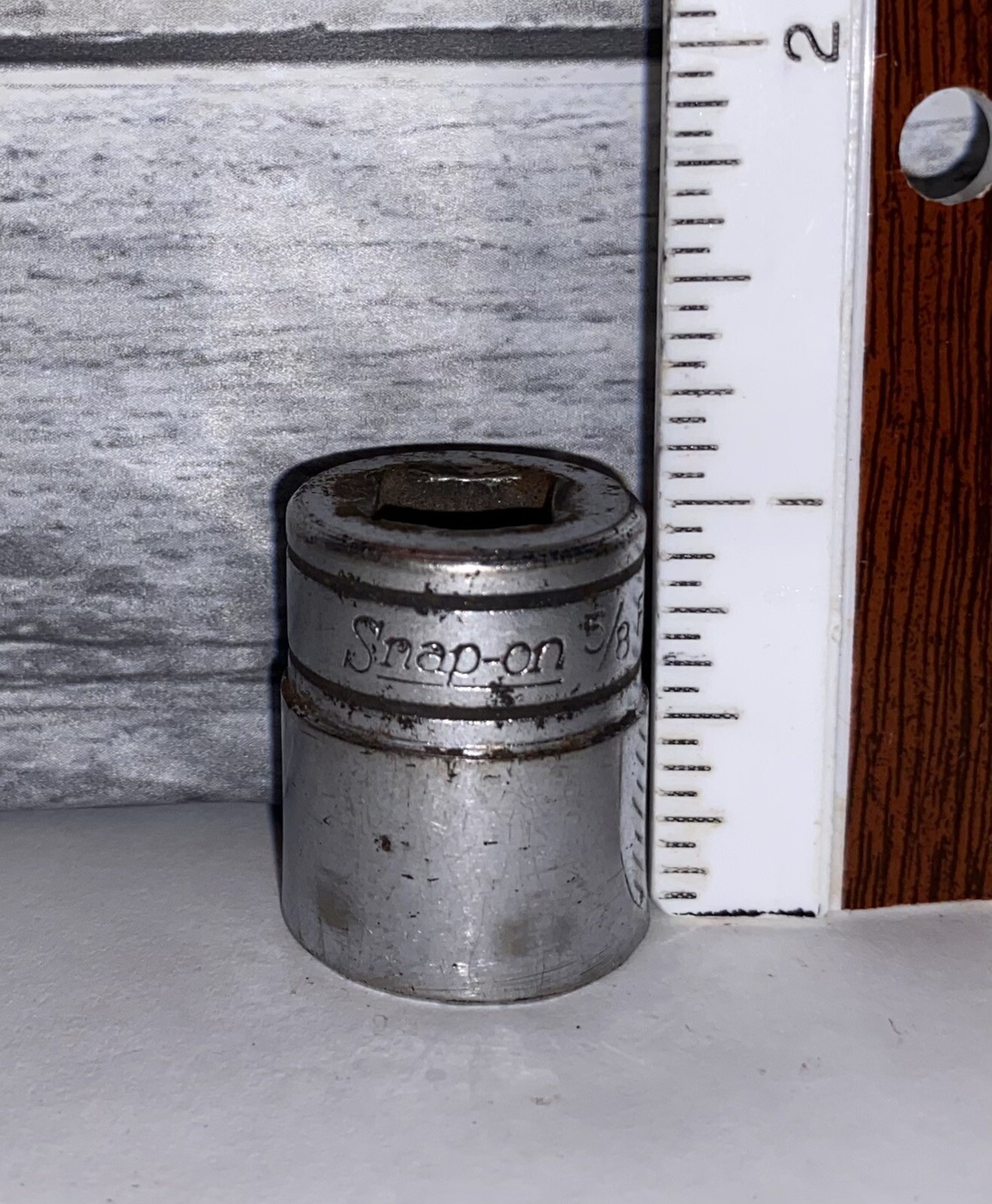 Snap-On Snap On Tools 3/8″ Drive 5/8″ 6 PT FS201 Shallow Socket ~ See Pictures