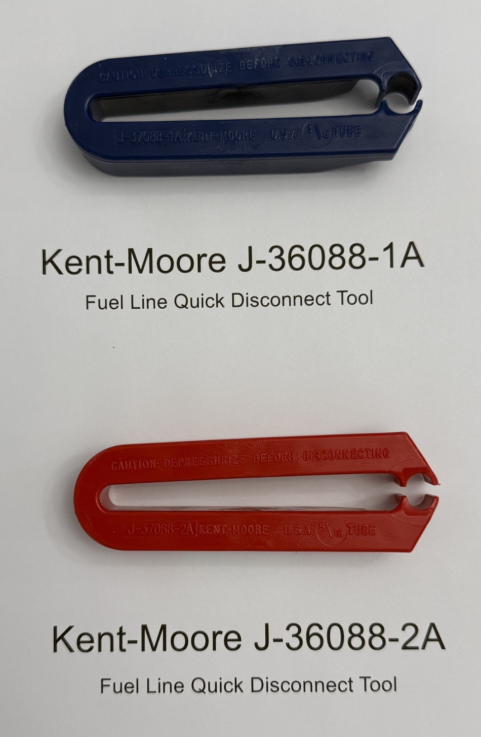 Kent-Moore J-36088-1A & 2A Fuel Line Quick Disconnect Tool Set 5/16″ & 3/8″
