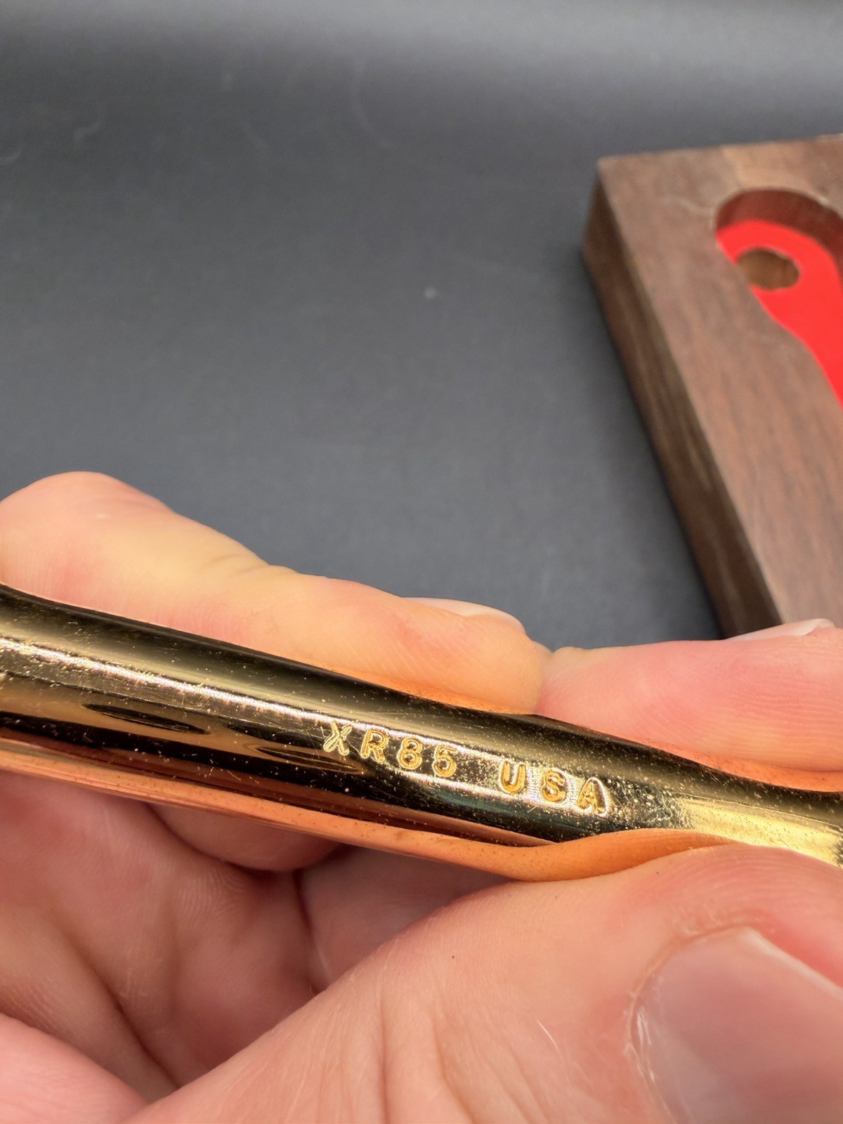 Mac Tools Vintage 1985 Limited Edition Ratchet 24K GOLD PLATED WITH BOX UNUSED