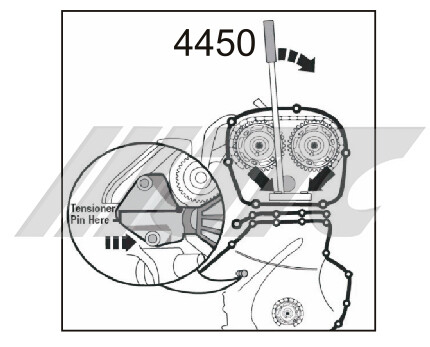 JTC-4450 VOLKSWAGEN AUDI BELT TENSIONER ADJUSTER 1.8 2.0 TFSI 4 CL. VM# T40243