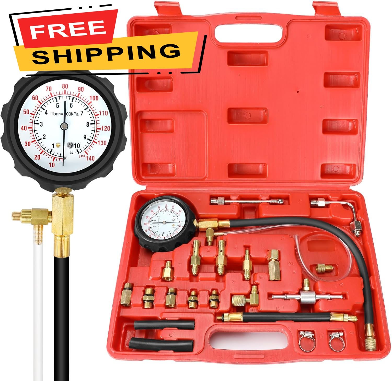 Kit de herramientas para auto (Master) para probador de presión de bomba de inye