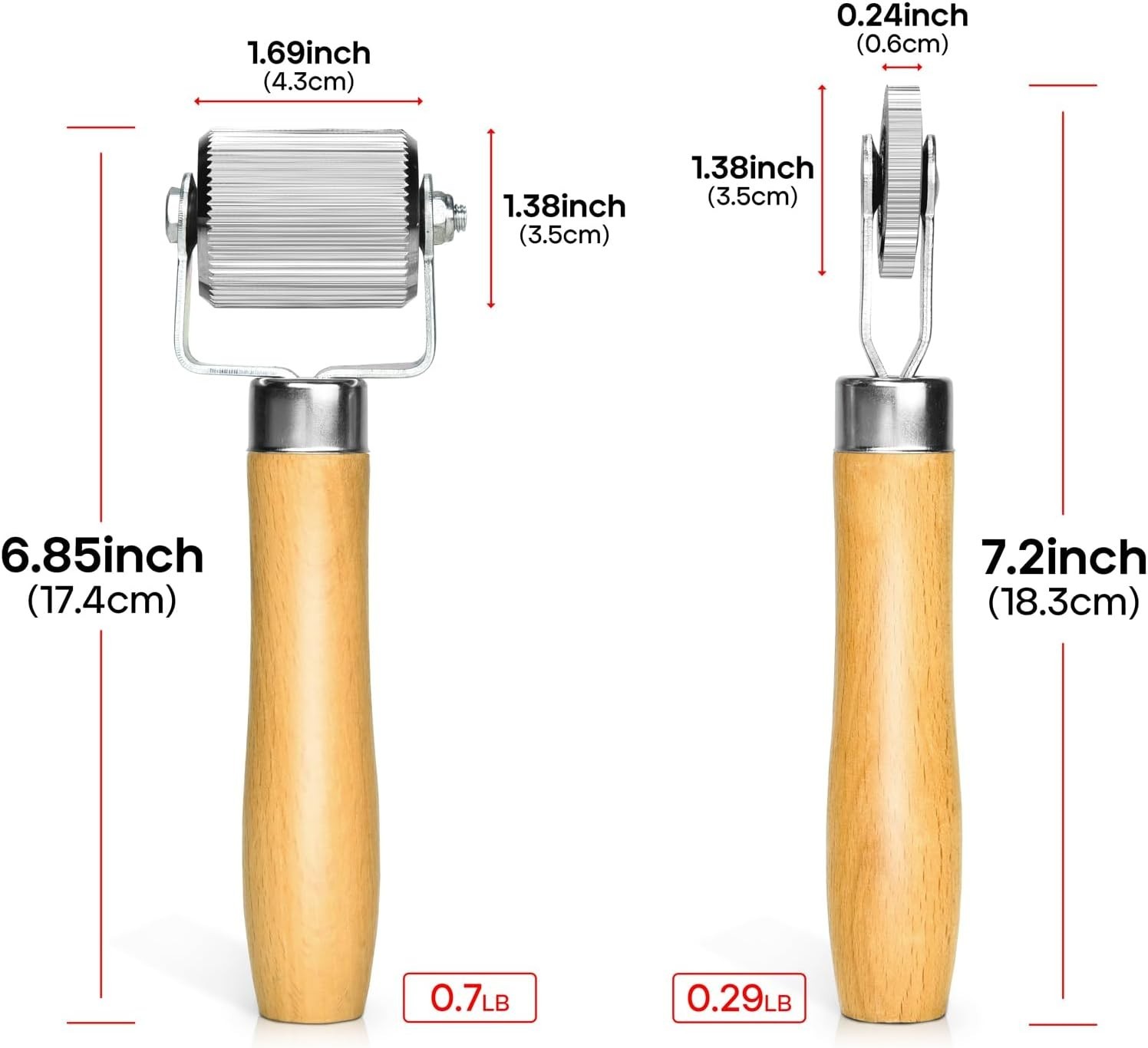 2PCS Car Sound Deadening Rollers (1.69in & 0.24in) – Effortless Insulation Tool