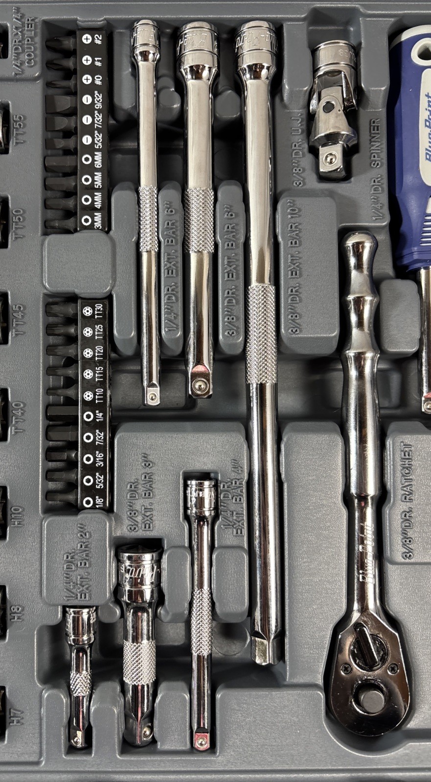 Blue Point BLPGSSC155 155 pc Combination Drive SAE / Metric General Service Set