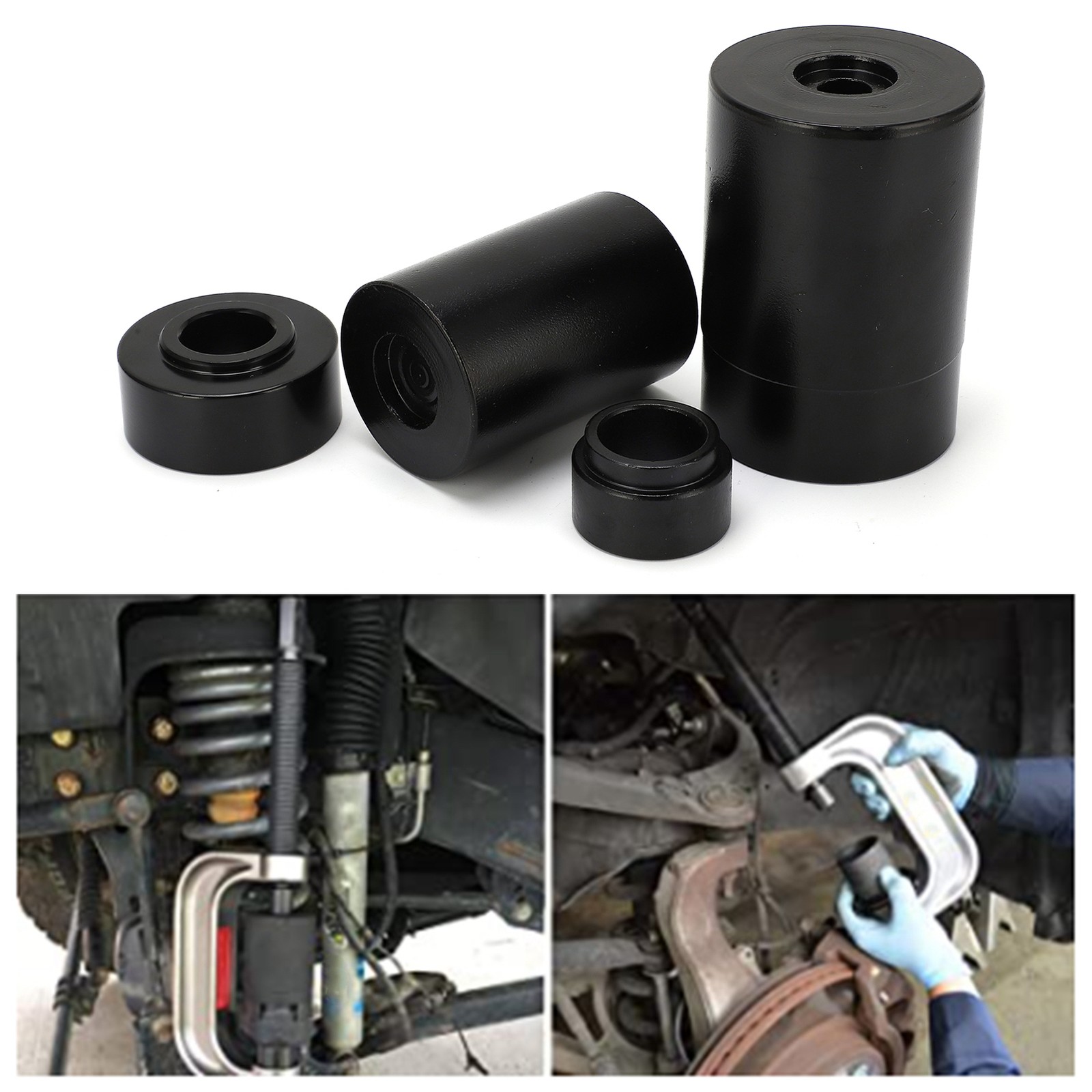 Car 4pcs Ball Joint Press Service Adapter Heavy Duty Carbon Steel For Grand