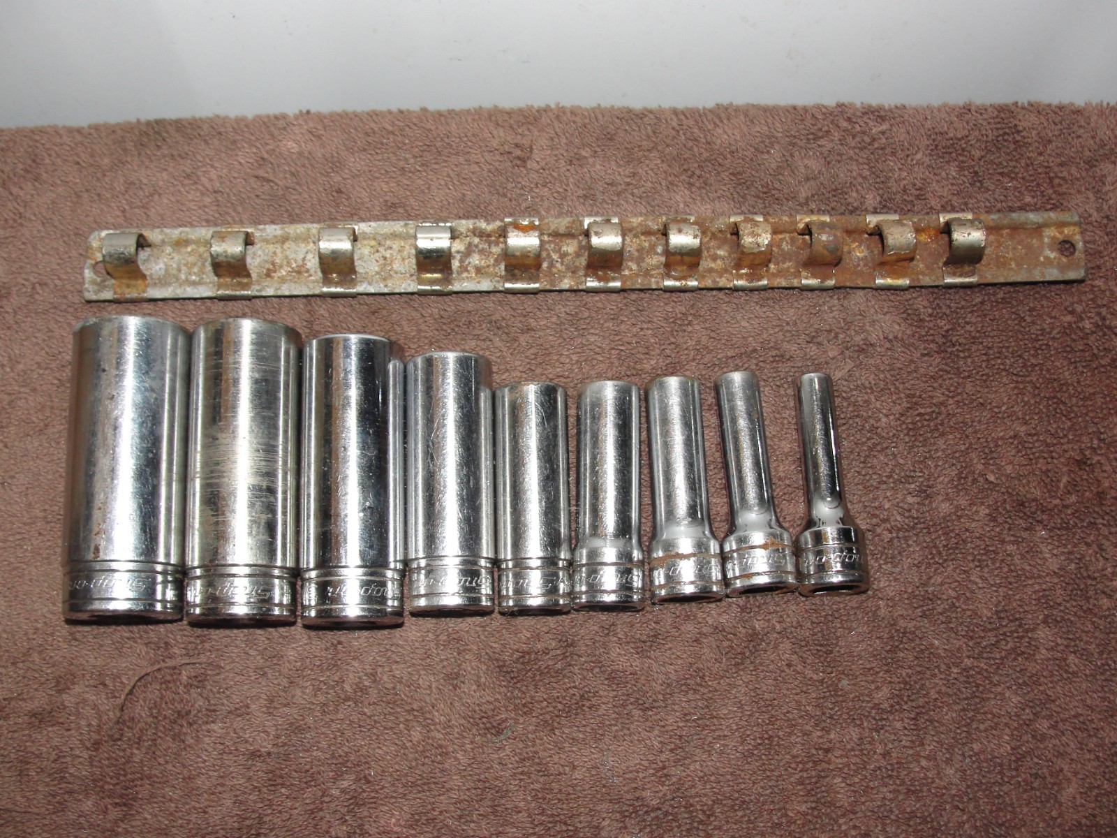 Snap-On 3/8 Drive 6 Point Deep Sockets 1/4 5/16 3/8 7/16 1/2 5/8 3/4 13/16 7/8