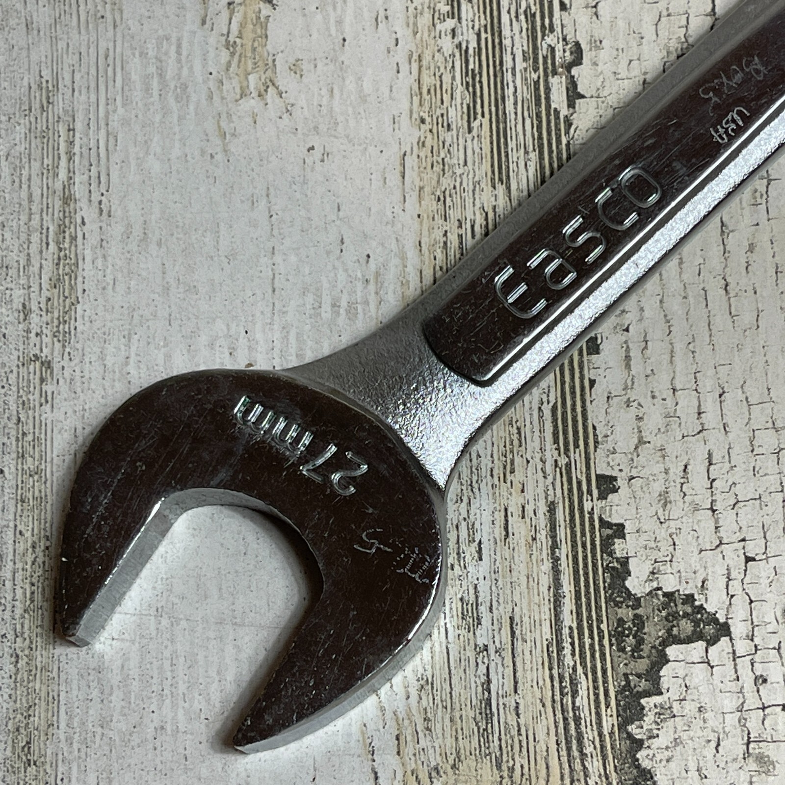 VINTAGE EASCO 27MM COMBINATION WRENCH 63627 CLASSIC HAND TOOL FORGED ALLOY