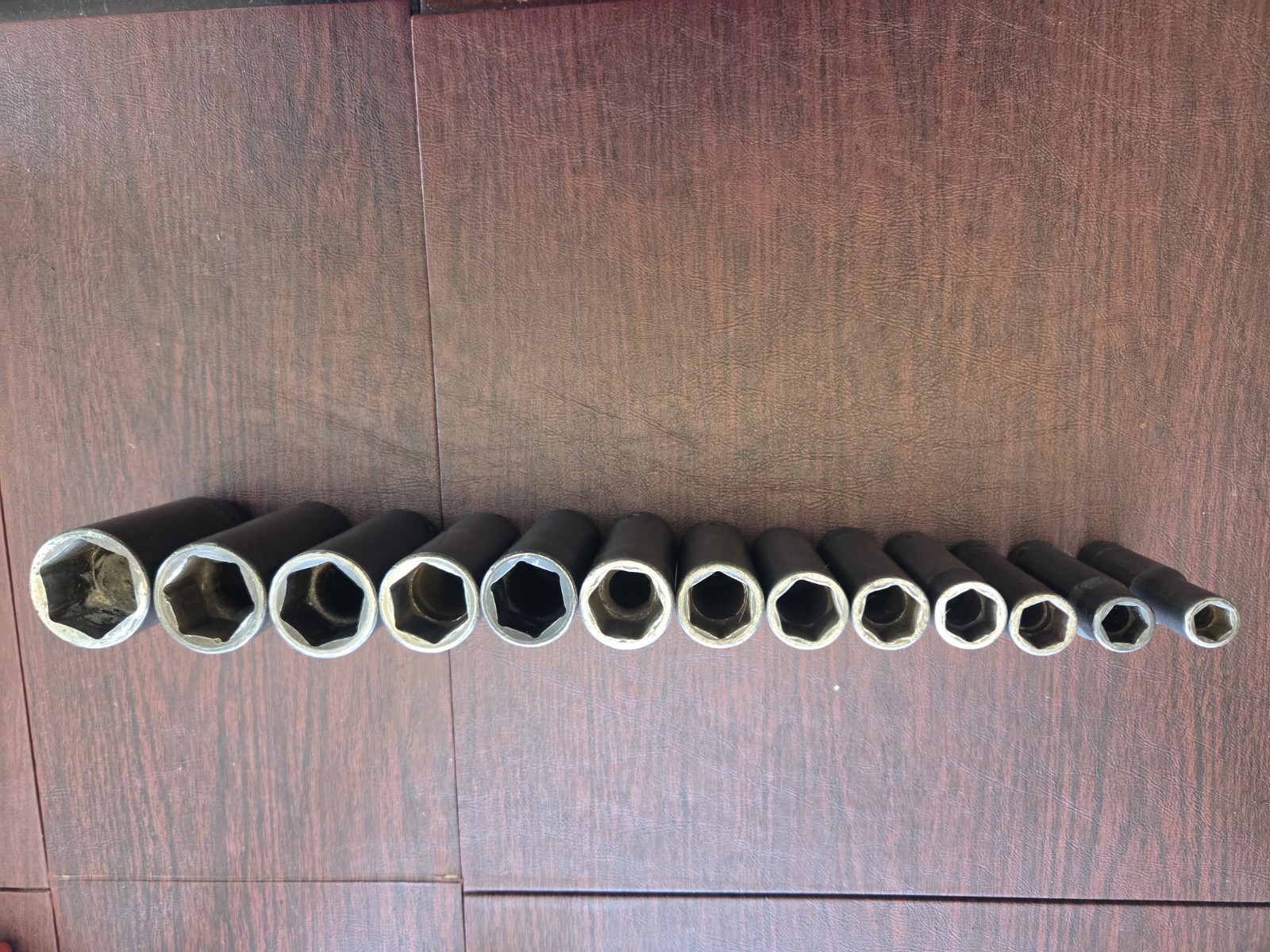 Snap On Tools Large 13 Piece Deep SAE 6 Point Impact Socket Set 7/16″ TO 1-1/4″