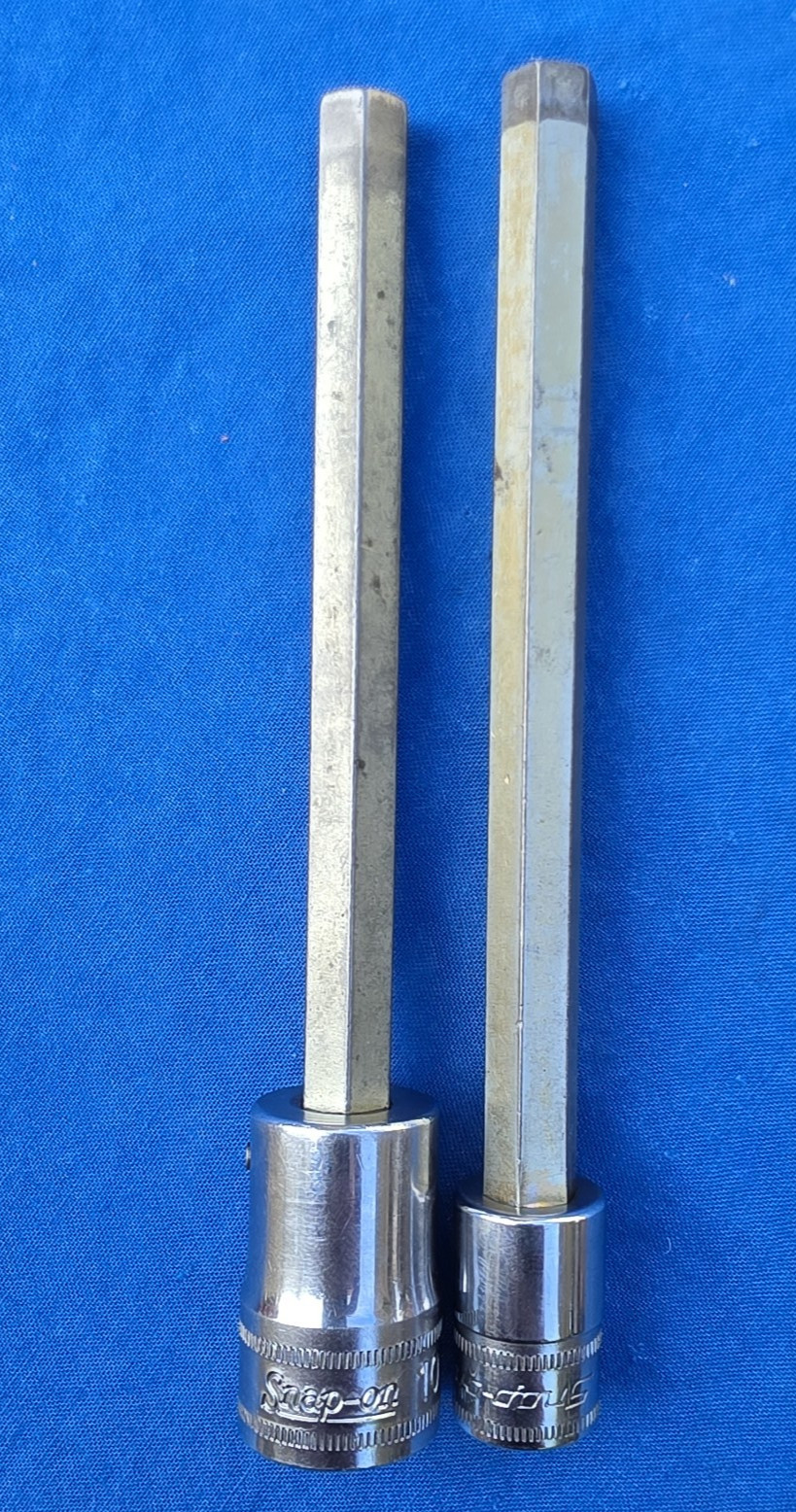 Snapon FAML10E & S6018 10mm Extra Long Hex Bit Drivers 3/8″ & 1/2′ Drive
