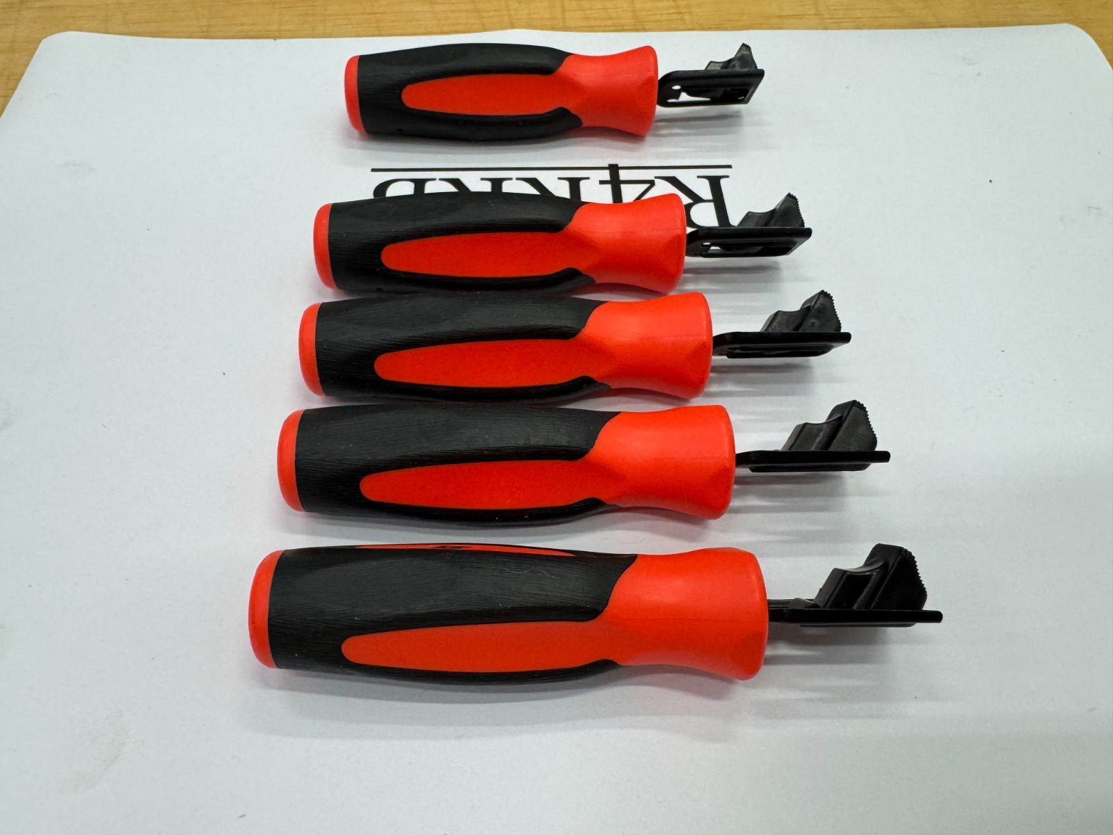 Snap-on Tools USA NEW ORANGE Soft Grip Feeler Gauge Holders LOT SET FB336-1Ox5