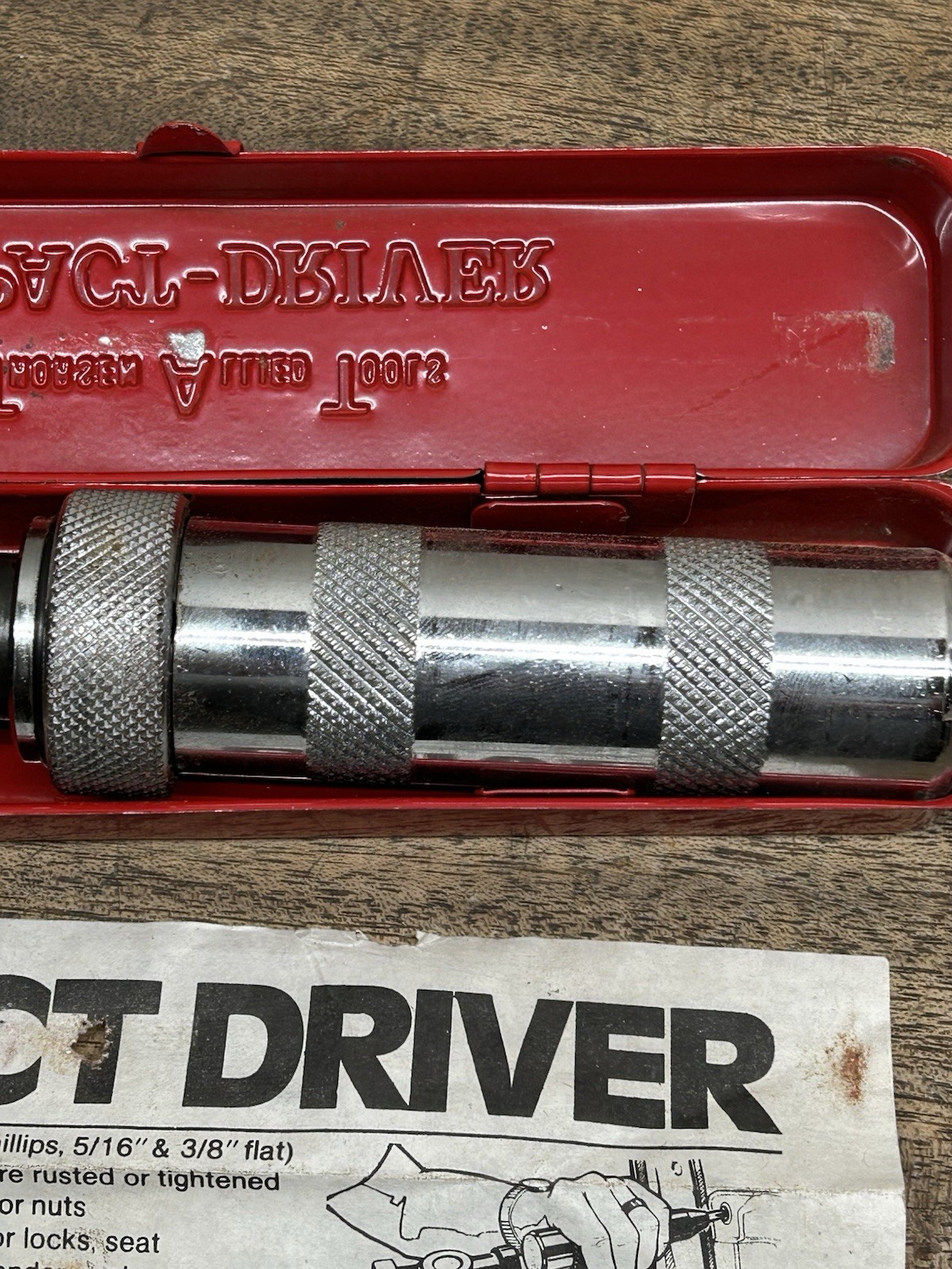 Thorsen Allied Tools Impact Driver ~NOS 3/8″ drive w/ original Direction sheet