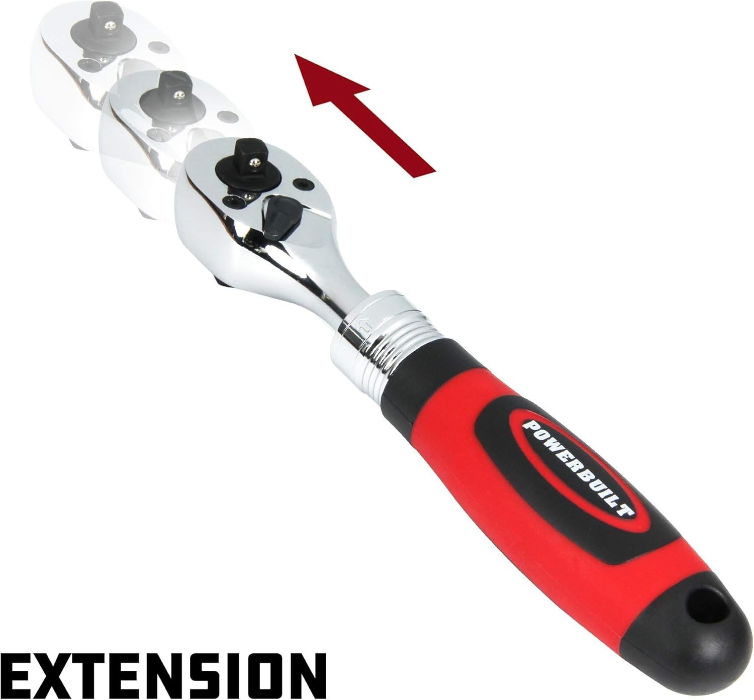 Dual Size Extendable Ratchet, 1/4-Inch and 3/8-Inch Drive, 72 Tooth, 5 Degree…