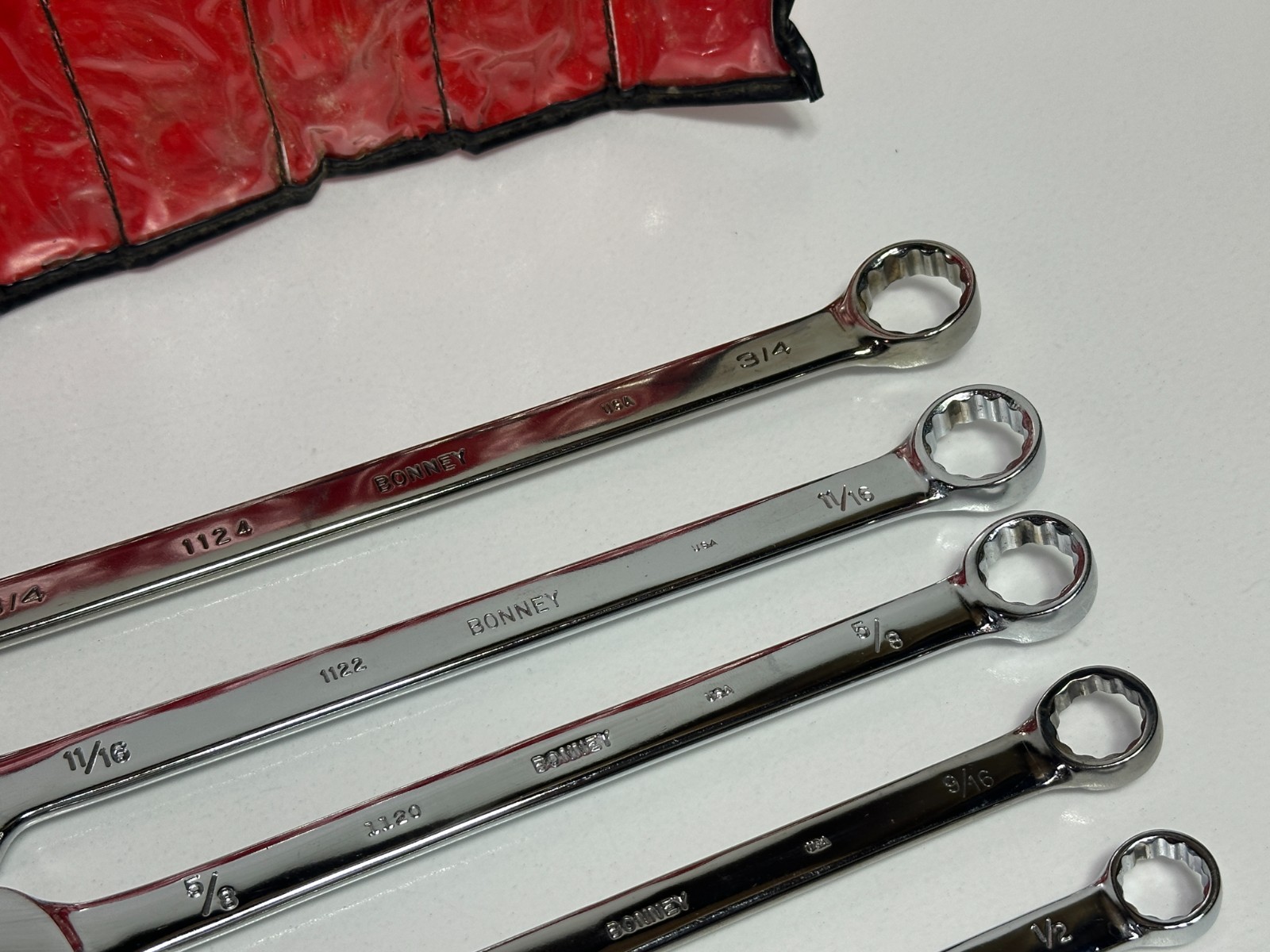 🇺🇸 BONNEY Tools USA 7pc 12-Point SAE 3/8-3/4″ Combination Wrench Set, B-80717