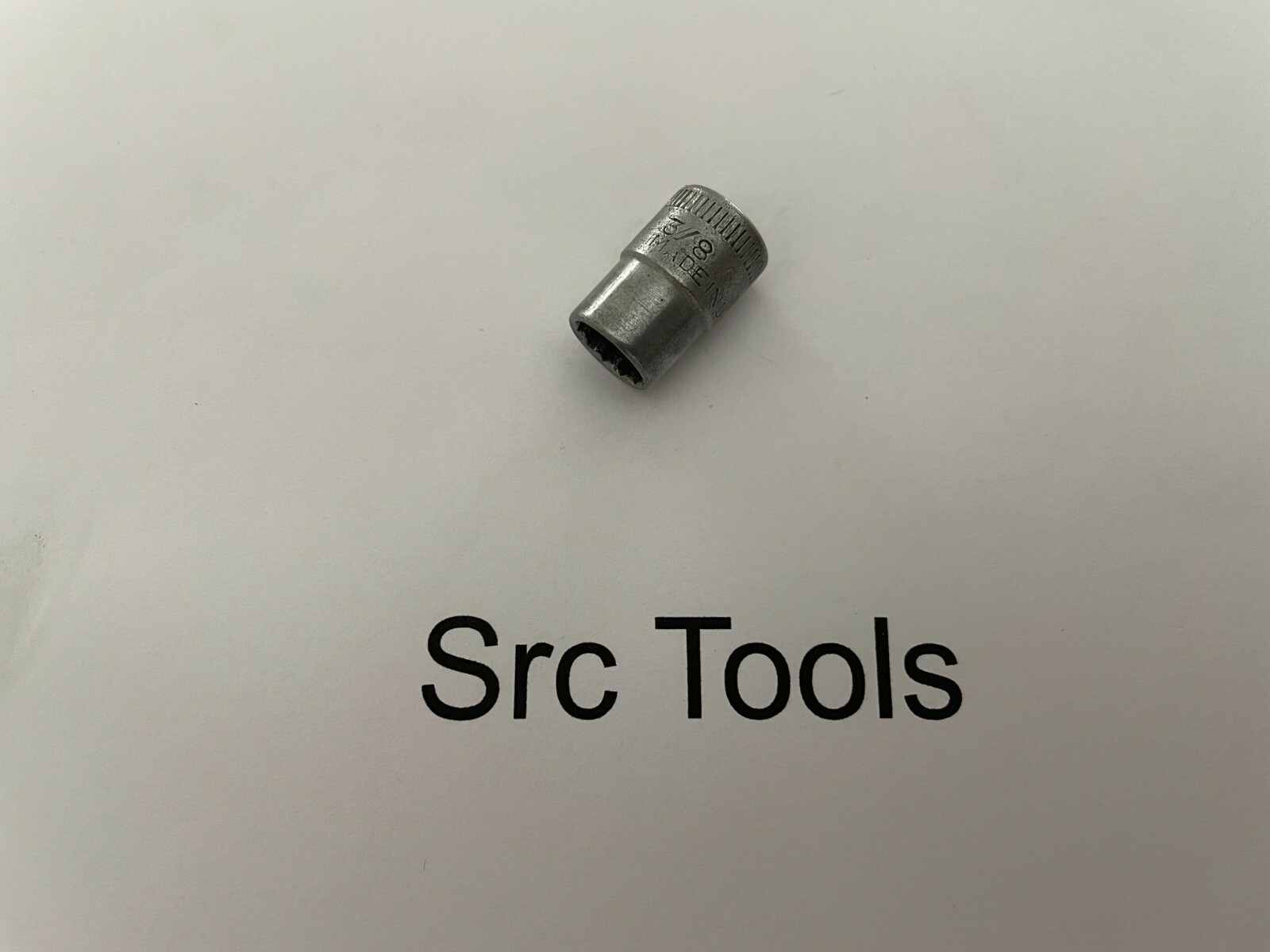 *RARE 1940* Snap-On Tools USA 9/32″ Driv 3/8″ SAE 12pt Midget Chrome Socket M-12