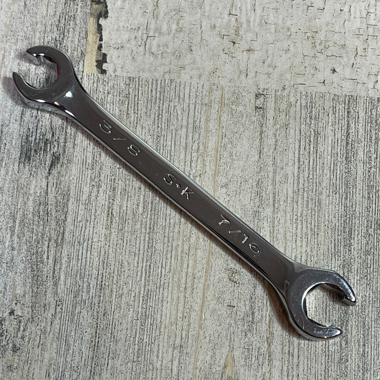 SK USA 3/8″ x 7/16″ Open End Flare Nut Wrench F1214 New Old Stock NOS