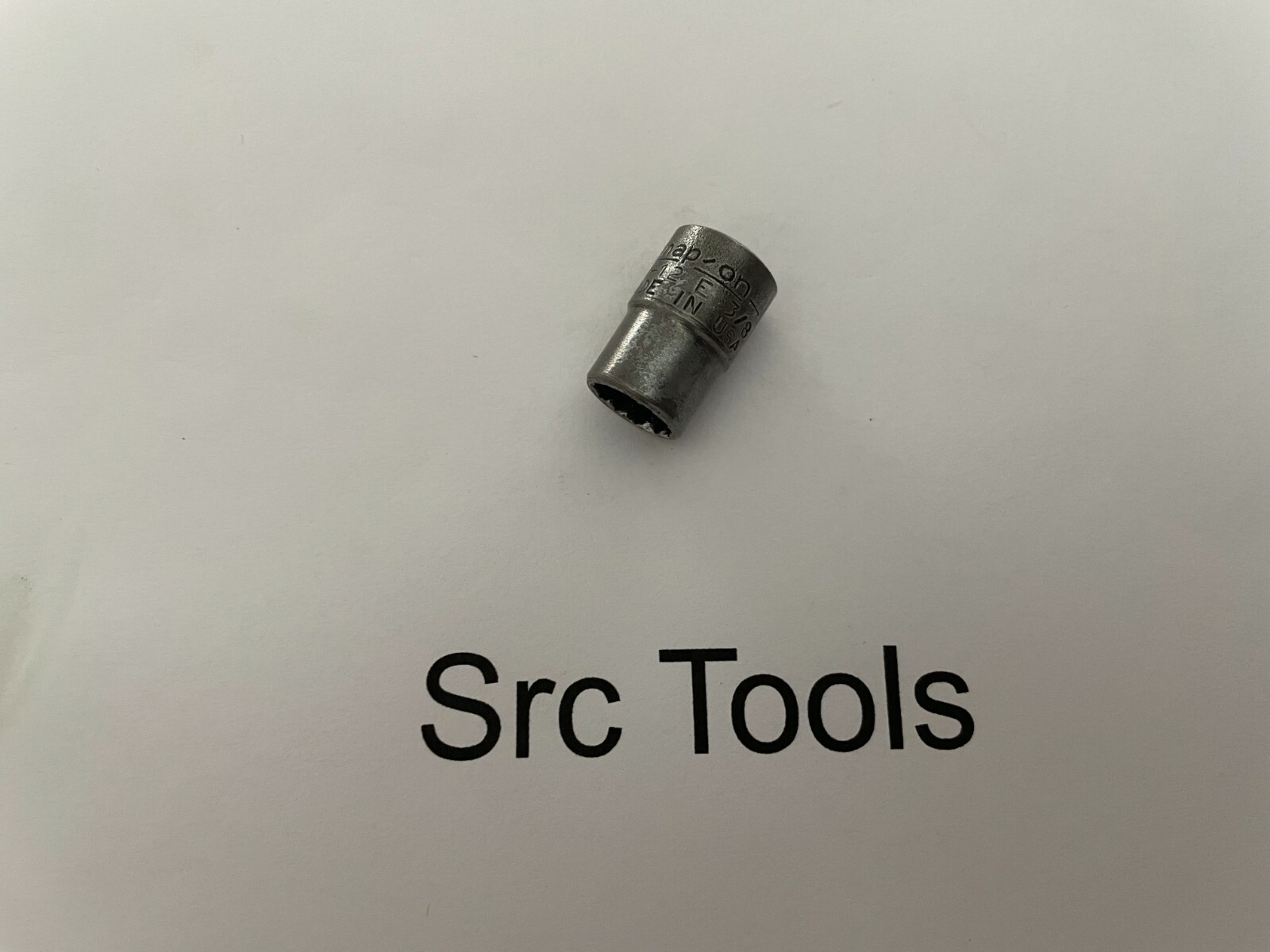 *RARE 1944* Snap-On Tools USA 1/4″ Driv 3/8″ SAE 12pt Midget Chrome Socket TM-12
