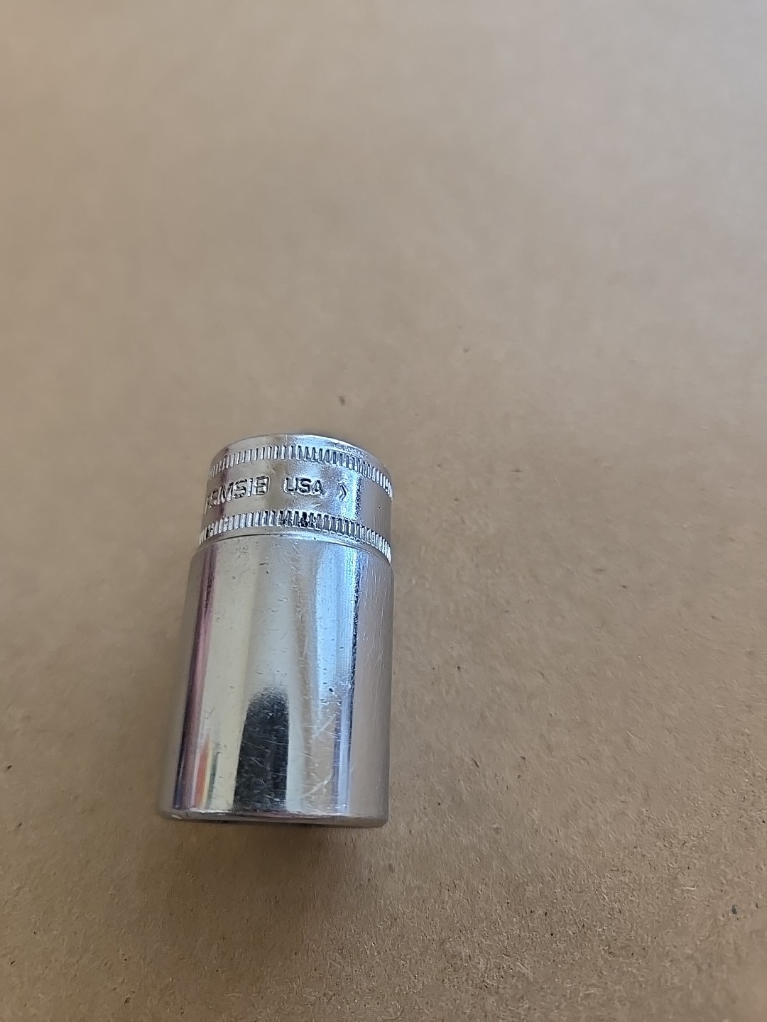 Snap On 3/8″ Drive 18MM 6PT Metric Semi Deep Chrome Socket USA FSMS18