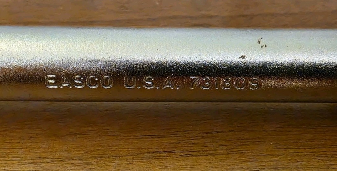 Vintage EASCO USA 731309 1/2″ Drive Flex Head Breaker Bar Knurled Handle 10″