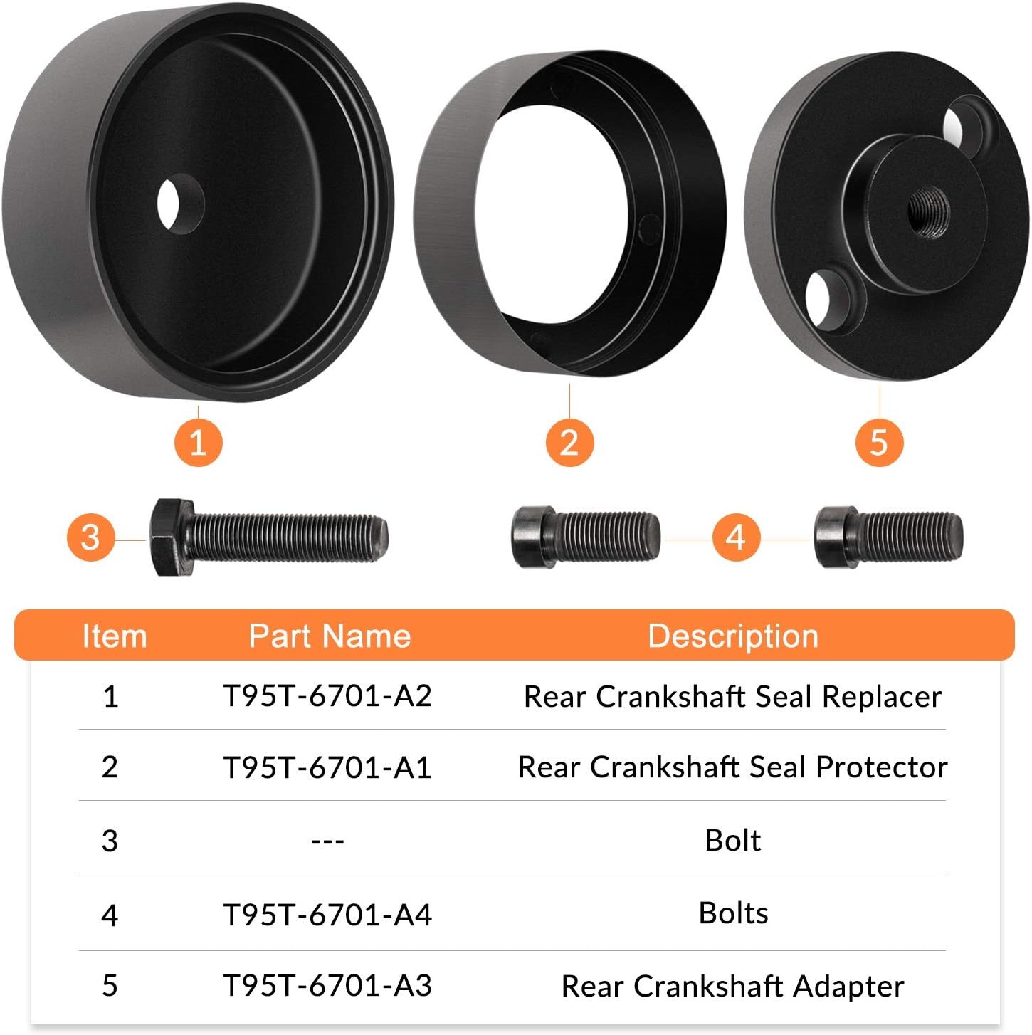 Rear Crankshaft Seal Installer Replace to OTC 7834 for Ford w/ 4.0L V6 Engine